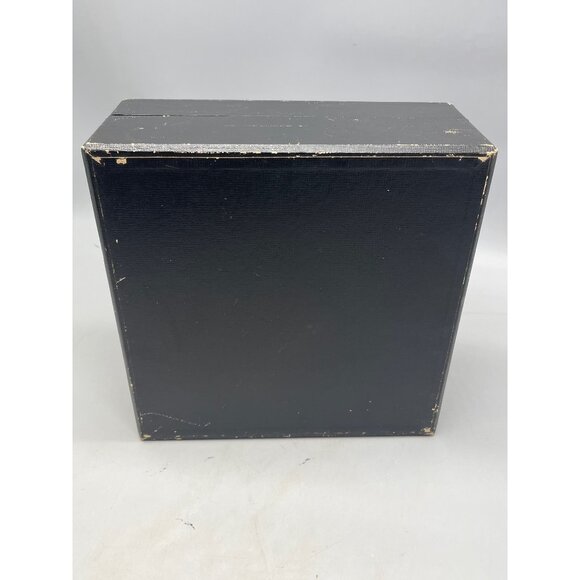 imported crystal hand cut set of 2 candle stick holder with black case 8x4" READ - Picture 3 of 10